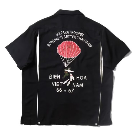 【HOUSTON】BOWLING SHIRT(PARATROOPER)