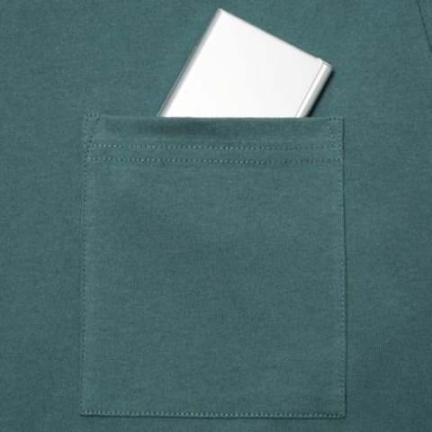 【Goodwear】吸水速乾 裾ドローコード BIG ポケットTシャツ