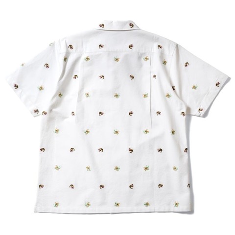 【HOUSTON】OXFORD EMBROIDERY S/S SHIRT (龍虎)