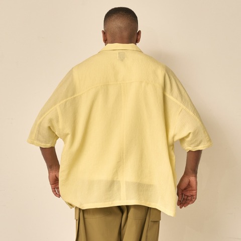 【Kelen】OPEN COLLAR STRIPE SHIRT / POSTIE