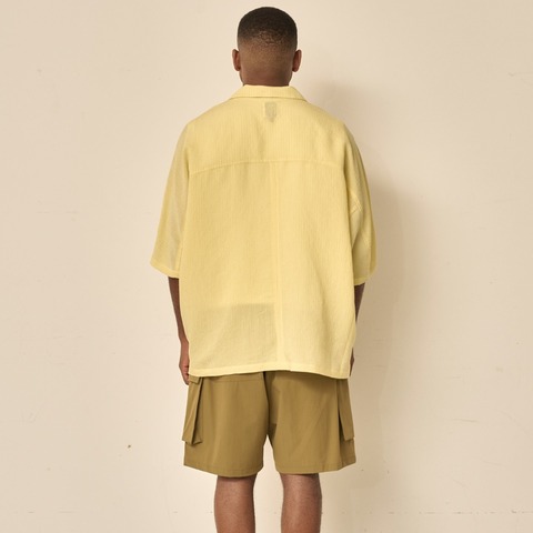 【Kelen】OPEN COLLAR STRIPE SHIRT / POSTIE