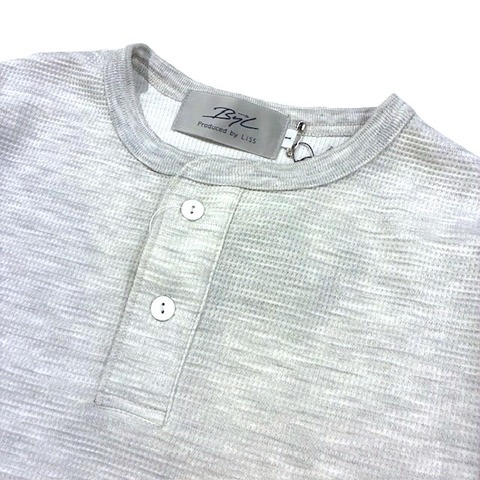 【BYL by LiSS】DRY WAFFLE HENRY NECK TEE