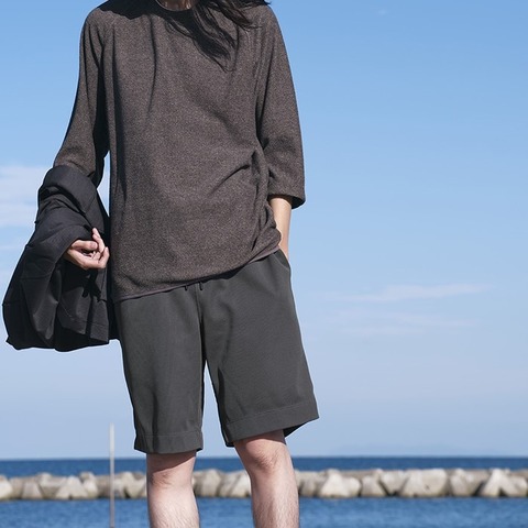 【CURLY＆Co.】HIGH GAUGE KNIT SHORTS