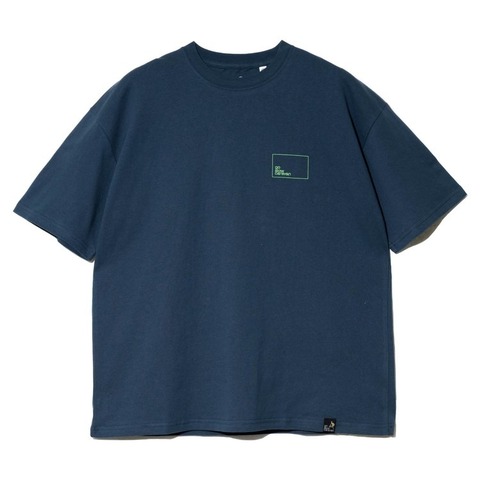 【go slow caravan】USA/C スクエアLOGOバックプリントゆったりTEE