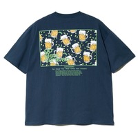 【go slow caravan】USA/C スクエアLOGOバックプリントゆったりTEE