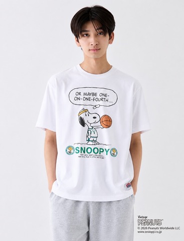 【SALE30％OFF★NUTMEG】PEANUTS 1on1 コミックプリントT