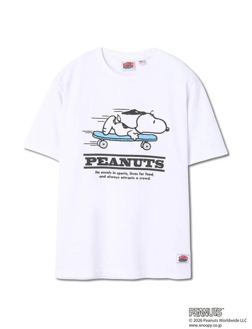 【SALE30％OFF★NUTMEG】PEANUTS スケートボード グラフィックT