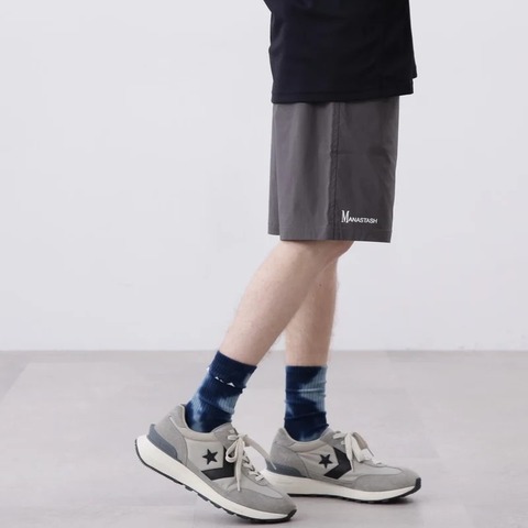 【SALE30％OFF★MANASTASH】MOUNTAIN LOGO SHORTS