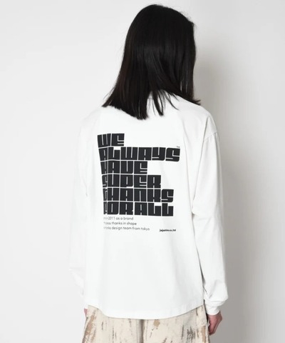 【SUPERTHANKS】 Functional L/S T-shirt pop logo