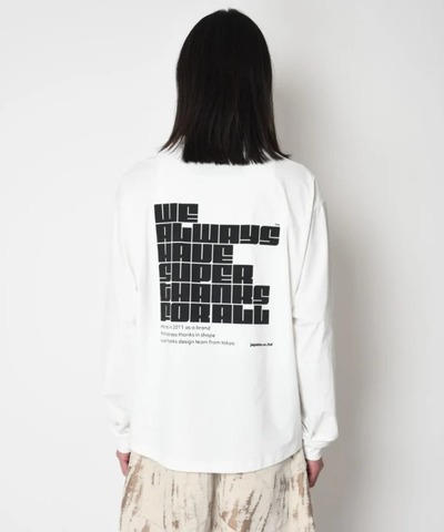 【SUPERTHANKS】 Functional L/S T-shirt pop logo