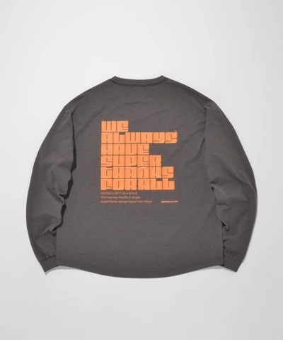 【SUPERTHANKS】 Functional L/S T-shirt pop logo