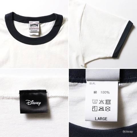 【HOUSTON】MICKEY MOUSE PT S/S RINGER TEE