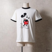 【HOUSTON】MICKEY MOUSE PT S/S RINGER TEE