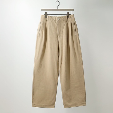 【CURLY＆Co.】KNIT CHINO-CLOTH PANTS (WIDE)