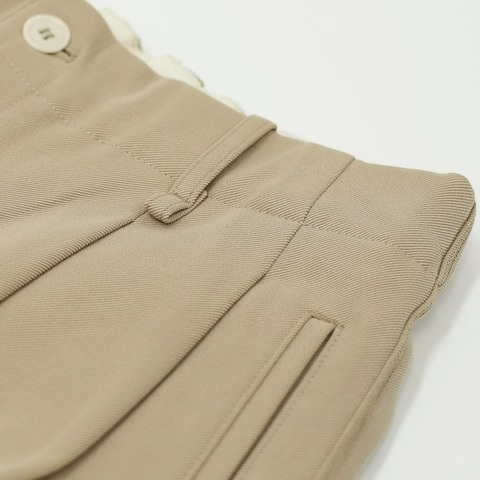 【CURLY＆Co.】KNIT CHINO-CLOTH PANTS (WIDE)