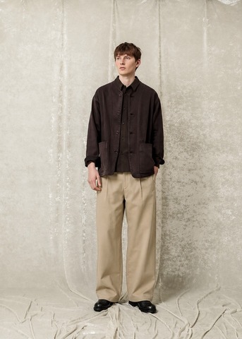 【CURLY＆Co.】KNIT CHINO-CLOTH PANTS (WIDE)