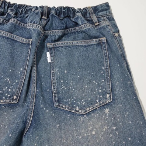 【SUPERTHANKS】Space denim barrel leg jeans