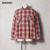 【HOUSTON】VINTAGE CHECK FLANNEL SHIRT