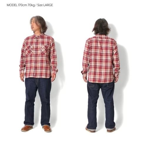 【HOUSTON】VINTAGE CHECK FLANNEL SHIRT