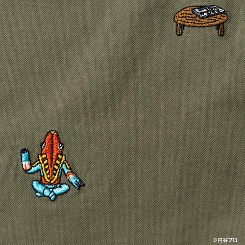 【go slow caravan×ウルトラマン】ストレッチオックス 怪獣刺繍脇ポケパンツ