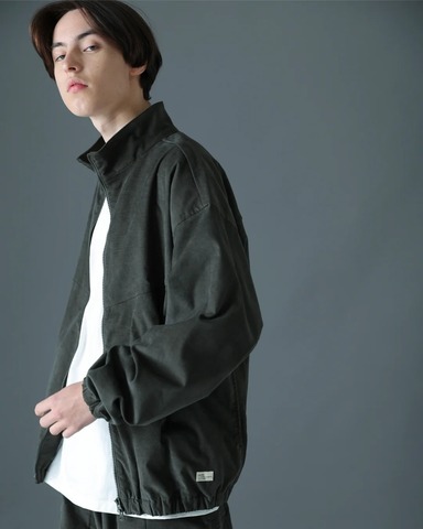 【ORGANICSTA】ORGANIC COTTON VELVETEEN TRACK JACKET