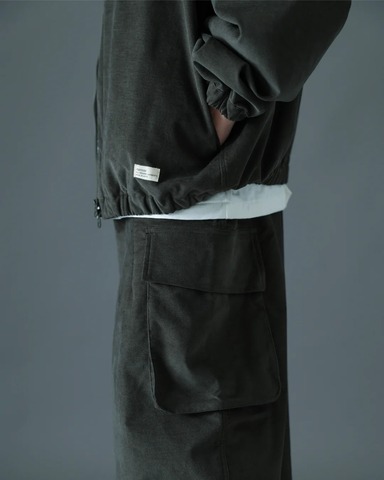 【ORGANICSTA】ORGANIC COTTON VELVETEEN TRACK JACKET