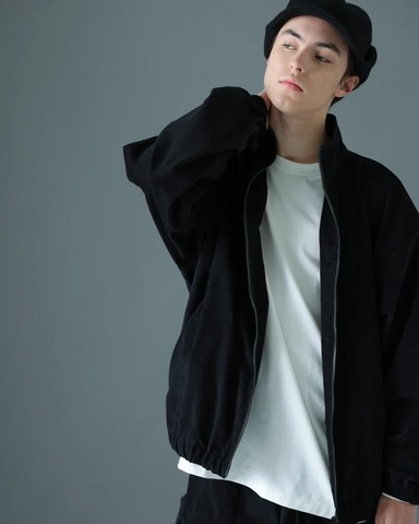 【ORGANICSTA】ORGANIC COTTON VELVETEEN TRACK JACKET