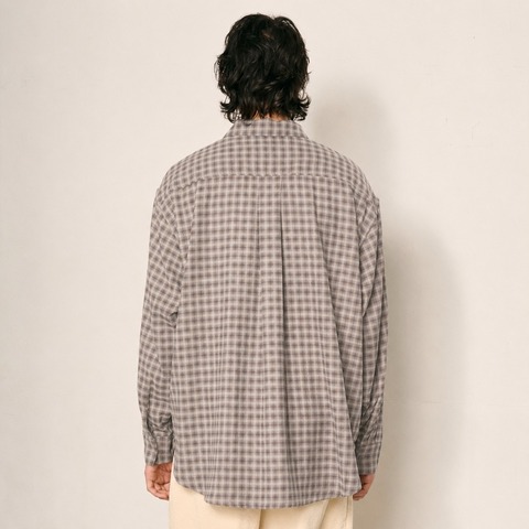 【Kelen】CHINA BUTTON CHECK SHIRT / BRETON