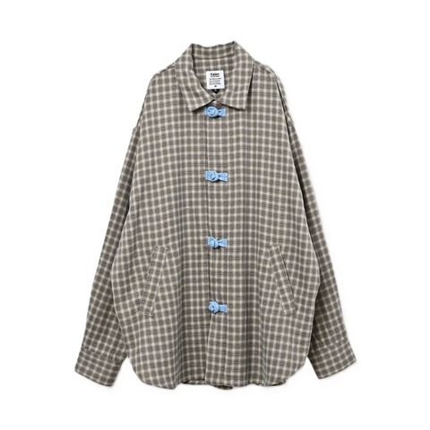 【Kelen】CHINA BUTTON CHECK SHIRT / BRETON