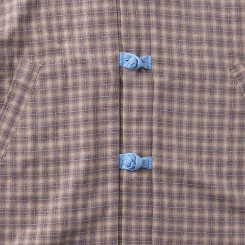 【Kelen】CHINA BUTTON CHECK SHIRT / BRETON