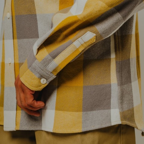 【BIG MIKE】HEAVY FLANNEL SHIRTS / YEL×GRY×WHT