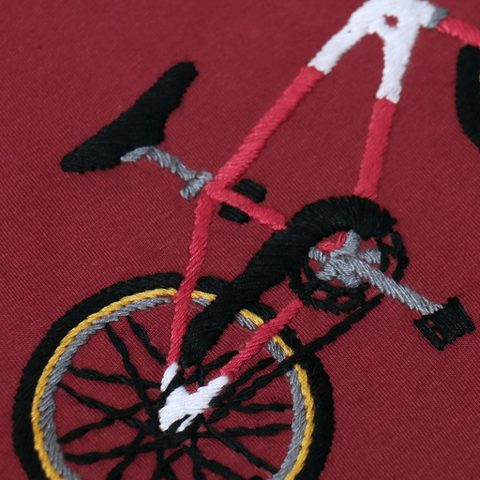 【O.K.】BMX L/S TEE（手刺繍）