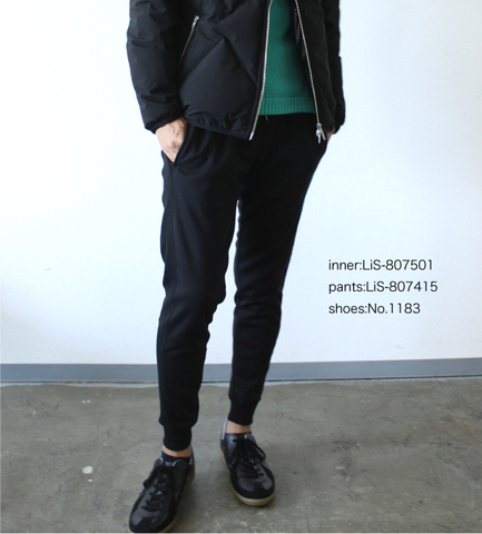 【LiSS】 LIGHT WEIGHT RIB EASY PANTS