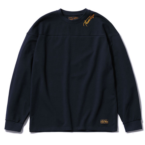 【CLUCT】L/S EMBROIDERY CREW SWEAT