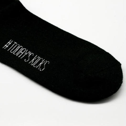 【TODAY’S KICKS SOCKS】ラインソックス/ BLACK×WHITE