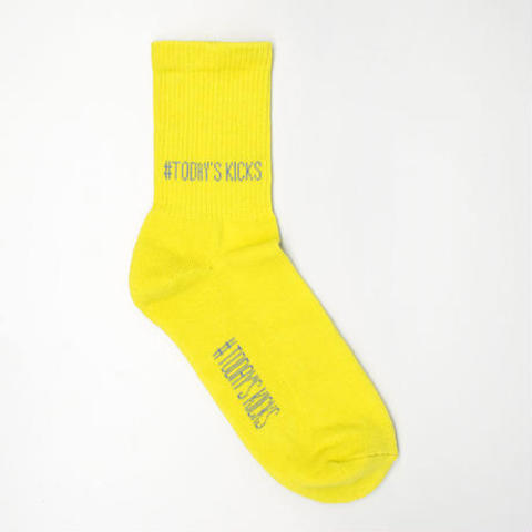 【TODAY’S KICKS SOCKS】プレーンソックス / YELLOW