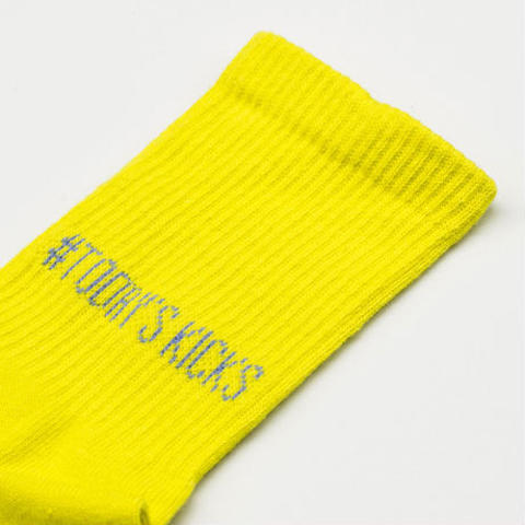 【TODAY’S KICKS SOCKS】プレーンソックス / YELLOW