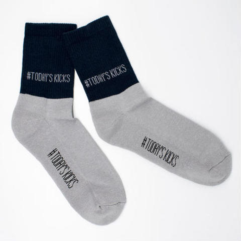 【TODAY’S KICKS SOCKS】2トーンソックス / GRAY×NAVY