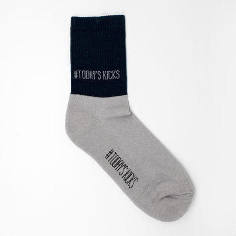 【TODAY’S KICKS SOCKS】2トーンソックス / GRAY×NAVY