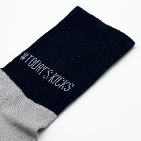 【TODAY’S KICKS SOCKS】2トーンソックス / GRAY×NAVY