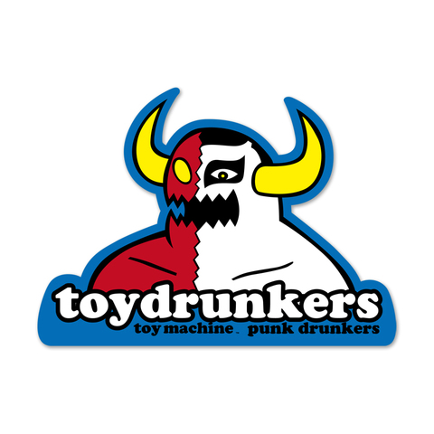 【PUNK DRUNKERS】xTOY MACHINE MONSTERxあいつステッカー