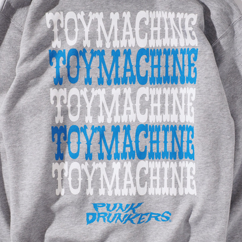 【PUNK DRUNKERS】xTOY MACHINE MONSTERxあいつパーカ