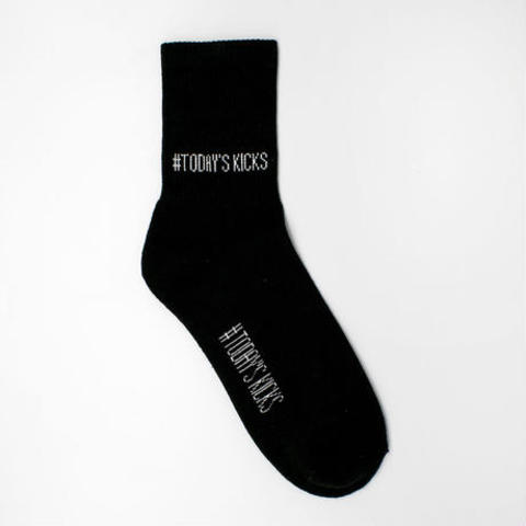 【TODAY’S KICKS SOCKS】プレーンソックス / BLACK