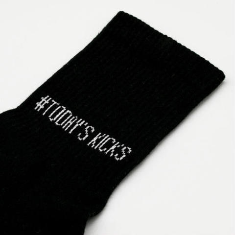 【TODAY’S KICKS SOCKS】プレーンソックス / BLACK