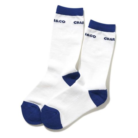 【CHARI＆CO】BOLD LOGO CREW-MID SOCKS