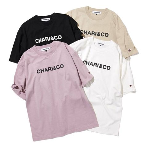 【CHARI＆CO】BOLD LOGO FLAG TEE