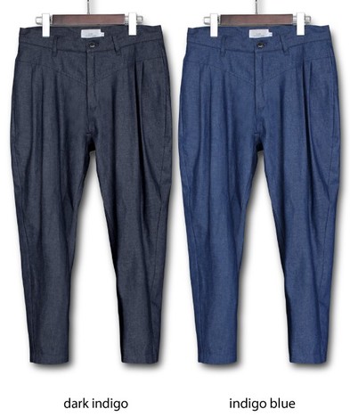 【LiSS】DENIM TAPERED CROPPED PANTS