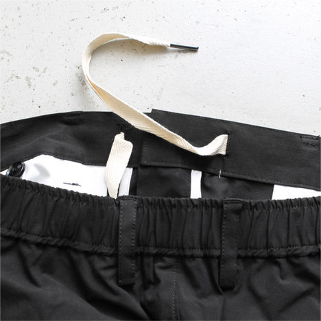 【LiSS】STRETCH TICK CROPPED PANTS