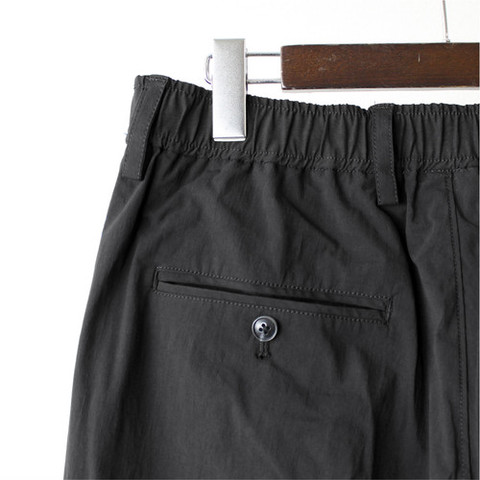 【LiSS】STRETCH TICK CROPPED PANTS