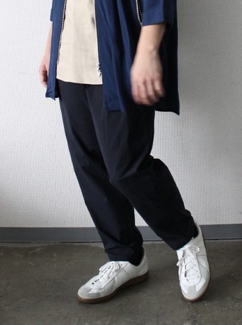 【LiSS】STRETCH TICK CROPPED PANTS